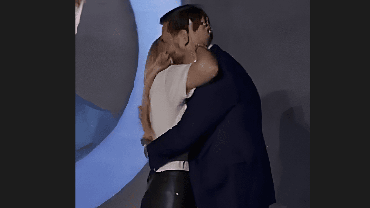 Erika Kirk and JD Vance's "hug"