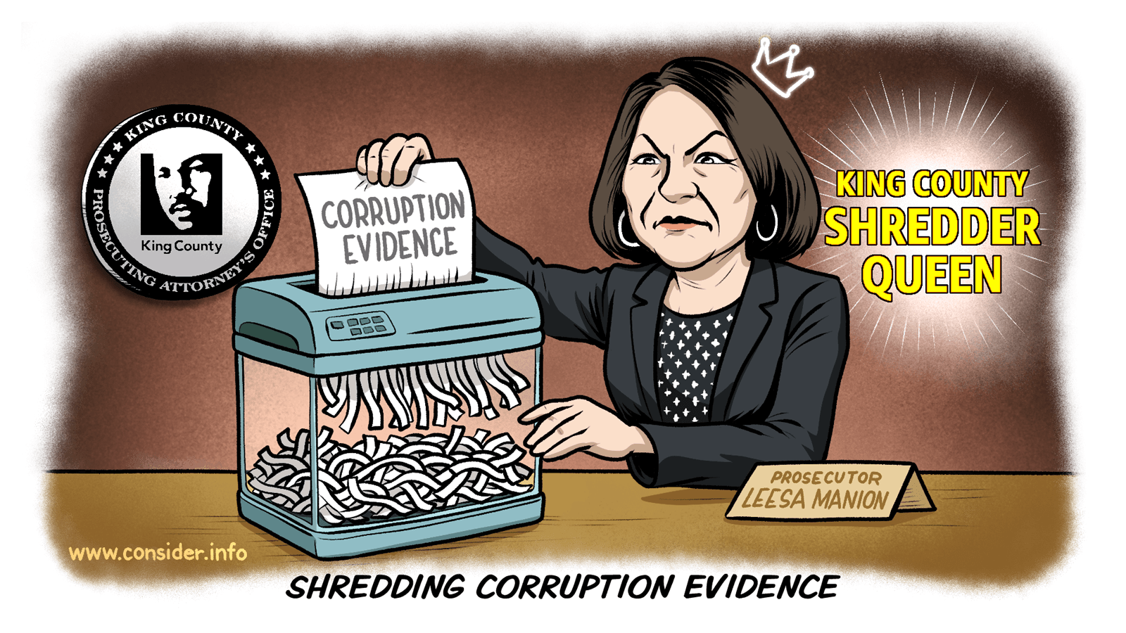 Prosecutors and Police shred evidence of their crimes.